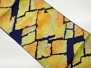 ふくれ織変わり菱模様織出し名古屋帯